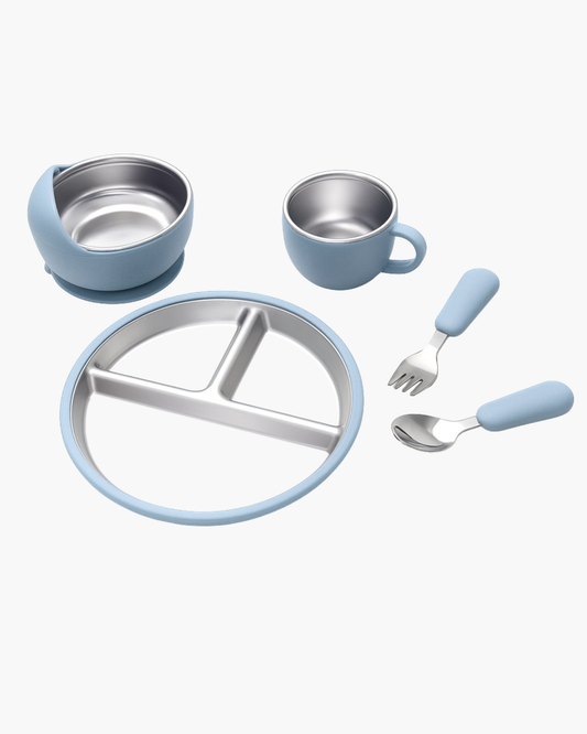 Trio Plate - Cloud Blue