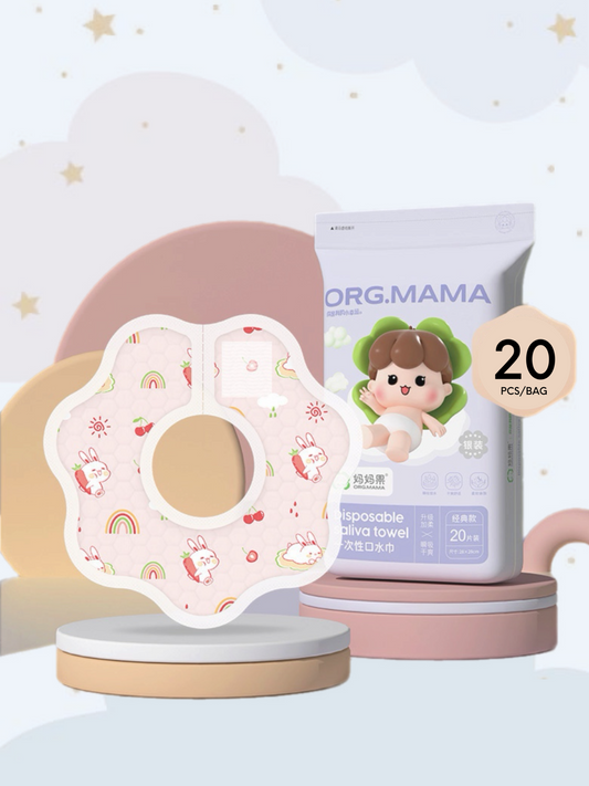 Disposable Bib - Pink Rabbit